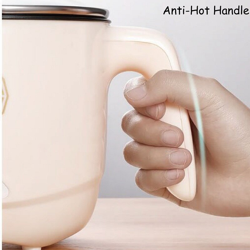 200V Multifunctional Household Electric Cooker Mini Low Power Electric Pot Student Dormitory Noodle Pot 1.5L