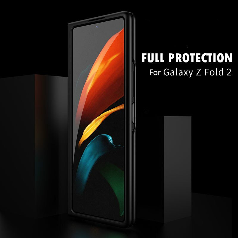 Di lusso di Caso Sottile Per Samsung galaxy Z Fold 2 Caso Duro Opaco di Plastica Cassa Del Telefono Per La Galassia Z Fold 2 5G Coperchio di Protezione Completa