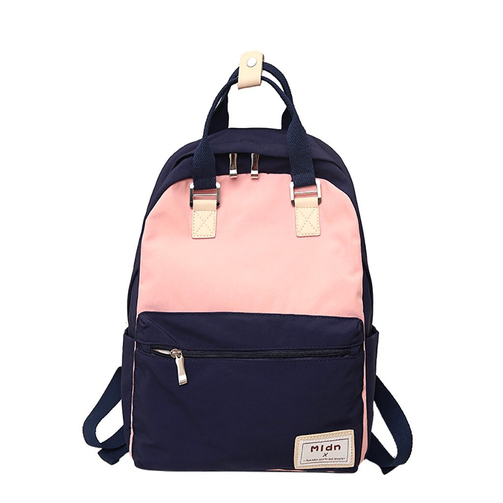 50 # Multifunctionele Vrouwen Rugzak Meisjes Bag Canvas Laptop Rugzak Schooltas Voor Tiener Meisjes Jongens Travel Mochila: Blue 