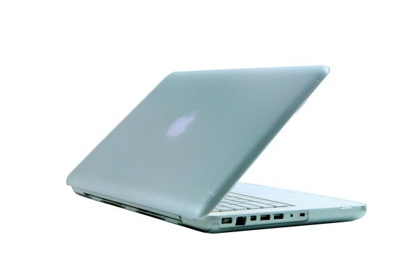 Gummieret mat mat cover cover ærme til apple macbook hvid mc516 mc207 a1342 laptop taske gratis tastatur cover: Hvid