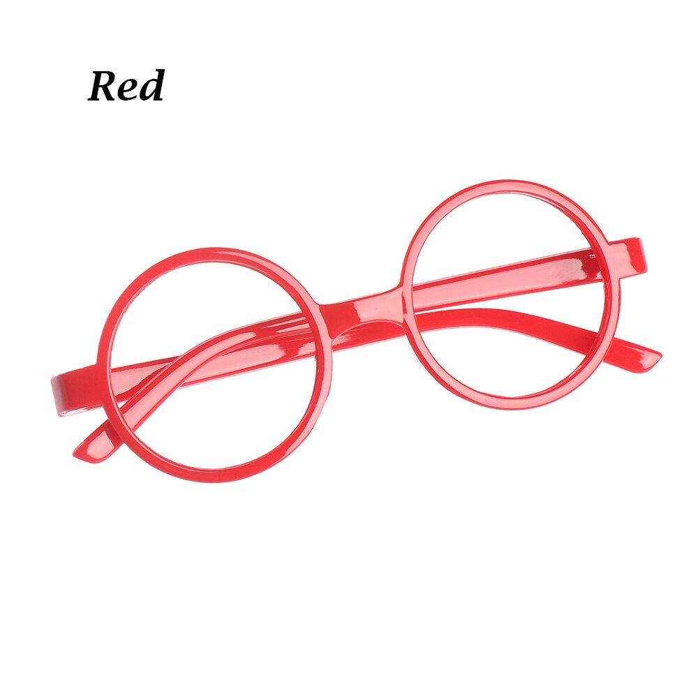 Transparent Eyewear Glass Round Metal Glasses Frame Spectacle Clear Lens Optical Baby Boys Girls Eyeglasses Photography props: red-1