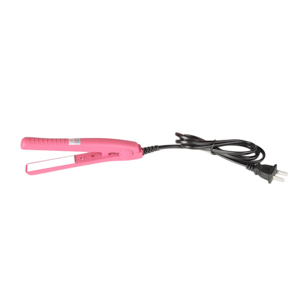 Mini Hair straightener Iron Pink Ceramic Portable Electronic Hairs Straightening Styling Tools Hair