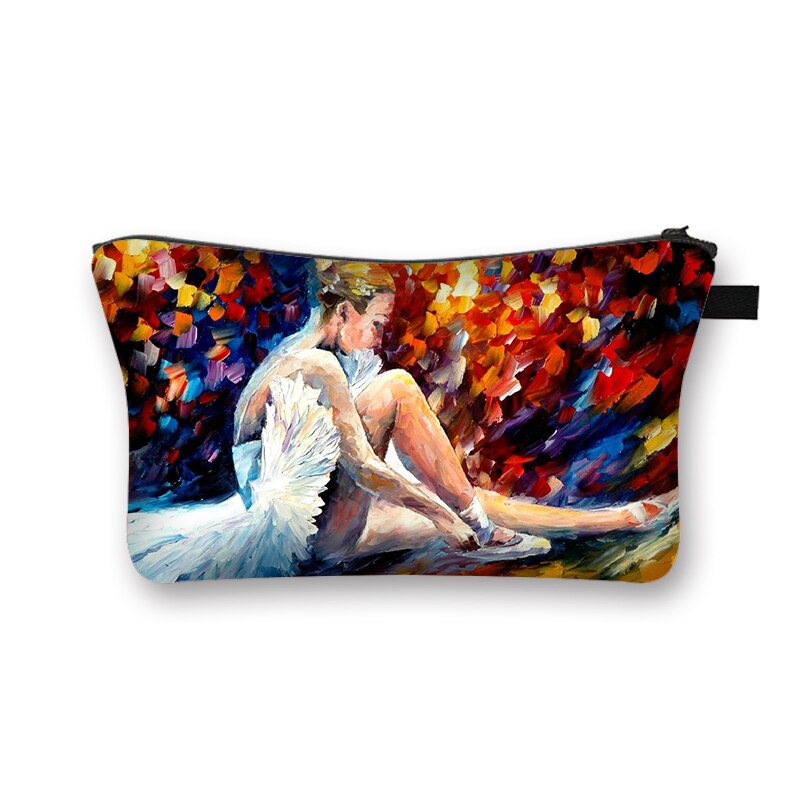 Elegancka baletnica kosmetyczka kobiety torebki na makijaż nastolatek dziewczyny kosmetyczka makijaż organizator robić torby kobieta worek robić przechowywania: hzbballet01