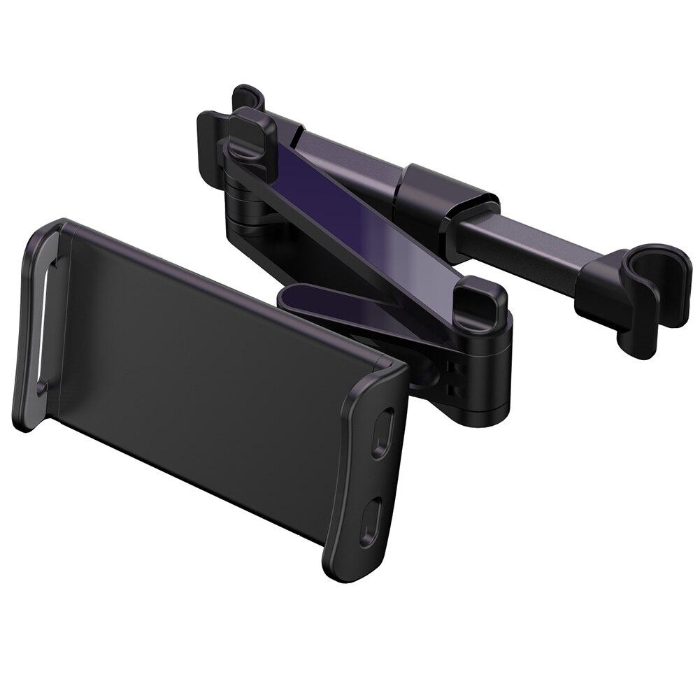 Verstelbare De Duurzaam Autostoel Hoofdsteun Mount Vouwen Tablet Telefoon Houder Beugel Stand: Black