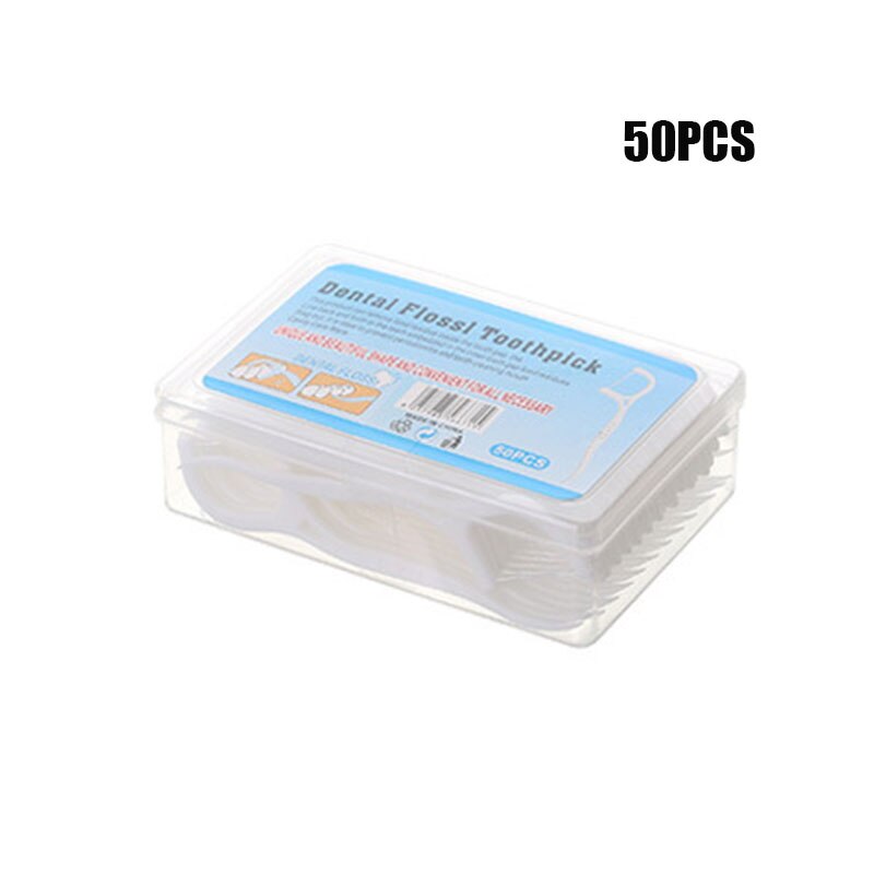 50/100Pcs Dental Floss Interdentale Borstel Tanden Stick Tandenstokers Tand Draad Floss Voor Oral Care Beauty Tools HG99