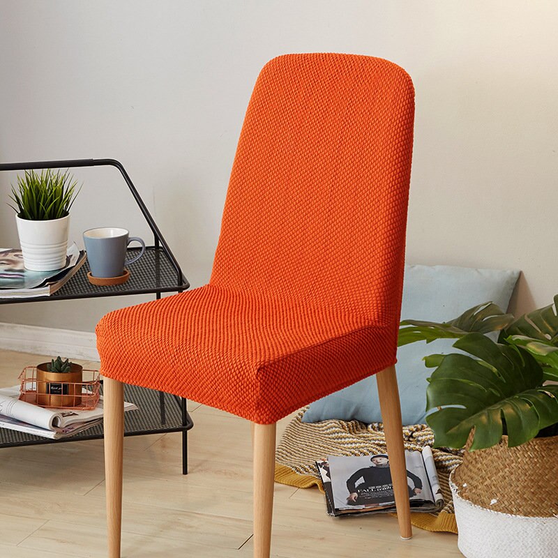 Japanse stijl stevige stoelhoes spandex goedkope super stretch keuken eetkamerstoel stoelhoezen hoes chaise longue 8 kleuren: Gewoon