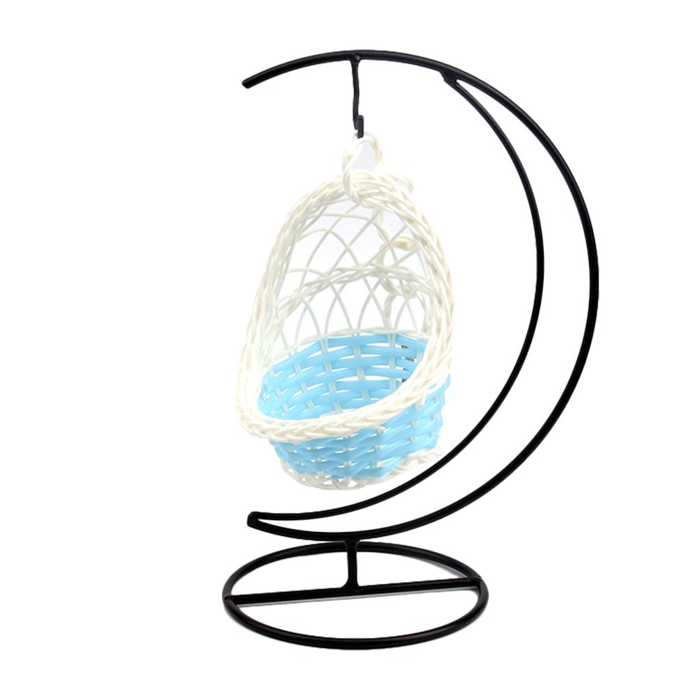 Hamaca para hámster, cesta decorativa de hierro para jardín, para loros, cuna pequeña para mascotas, cuna tejida, cama colgante, casa, jaula para hámster, accesorios: B