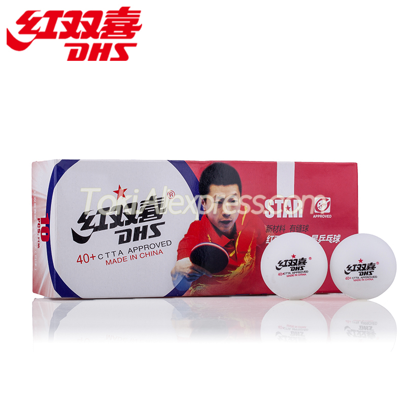 Dhs 1-Ster Pingpong Bal (1st Generatie) Plastic Originele Dhs Ping Pong Ballen Ittf Goedgekeurd