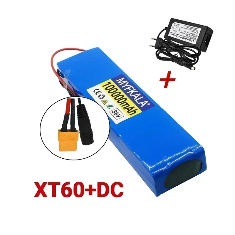 36V 100Ah 18650 Rechargeable Lithium Battery Pack 10S3P 1000W Power Modified Bicycle Scooter Electric Vehicle with BMS: Gold