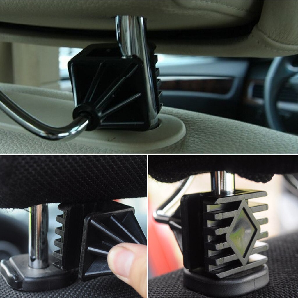 1 Stuks Chroom Metalen Auto Seat Hoofdsteun Coat Rack Jas Pak Kleerhanger Multifunctionele Auto Apparaat