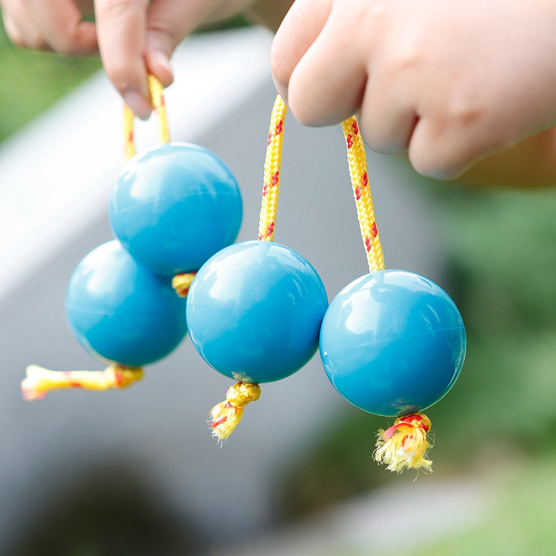 2 Stuks Plastic Zand Hamer Maracas Ei Baby Kind Speelgoed Orff Vroege Educatieve Muzikale Speelgoed Blauwe Kleur