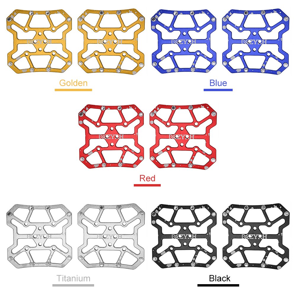 Mtb fjell pedal plattform adaptere sykkel clipless til spd til keo pedal plattform 90 * 90mm aluminiumslegering