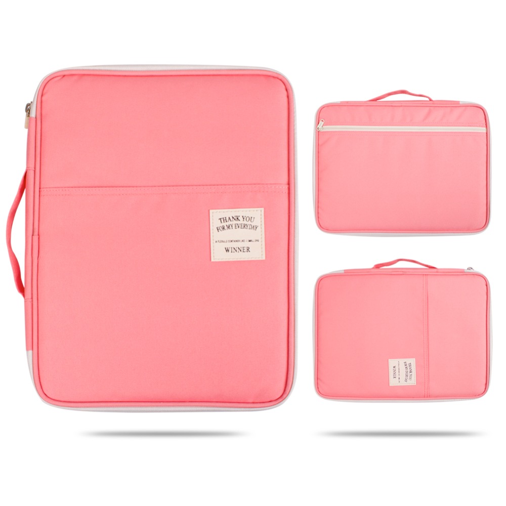 Multi-Functionele A4 Documenten Zakken Portfolio Organisatoren Waterdichte Travel Pouch Ritssluiting Case Voor Ipads, Notebooks, Pennen