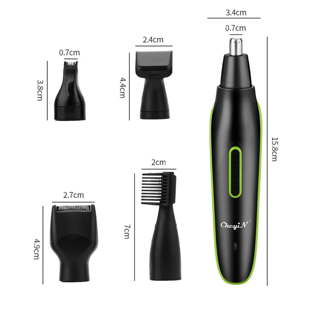 5 In 1 Draagbare Elektrische Neus En Oor Trimmer Voor Mannen Oplaadbare Neus Haar Verwijderen Clipper Wenkbrauw Baard Batterij Trimmer scheerapparaat