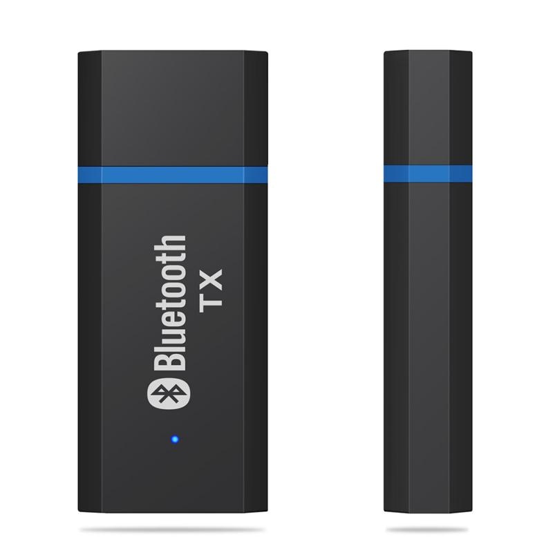 3.5MM Bluetooth Transmitter 5.0 Audio Adapter For TV PC Headphones Jack AUX USB Stereo Music Wireless Adapter Plug Play In Stock