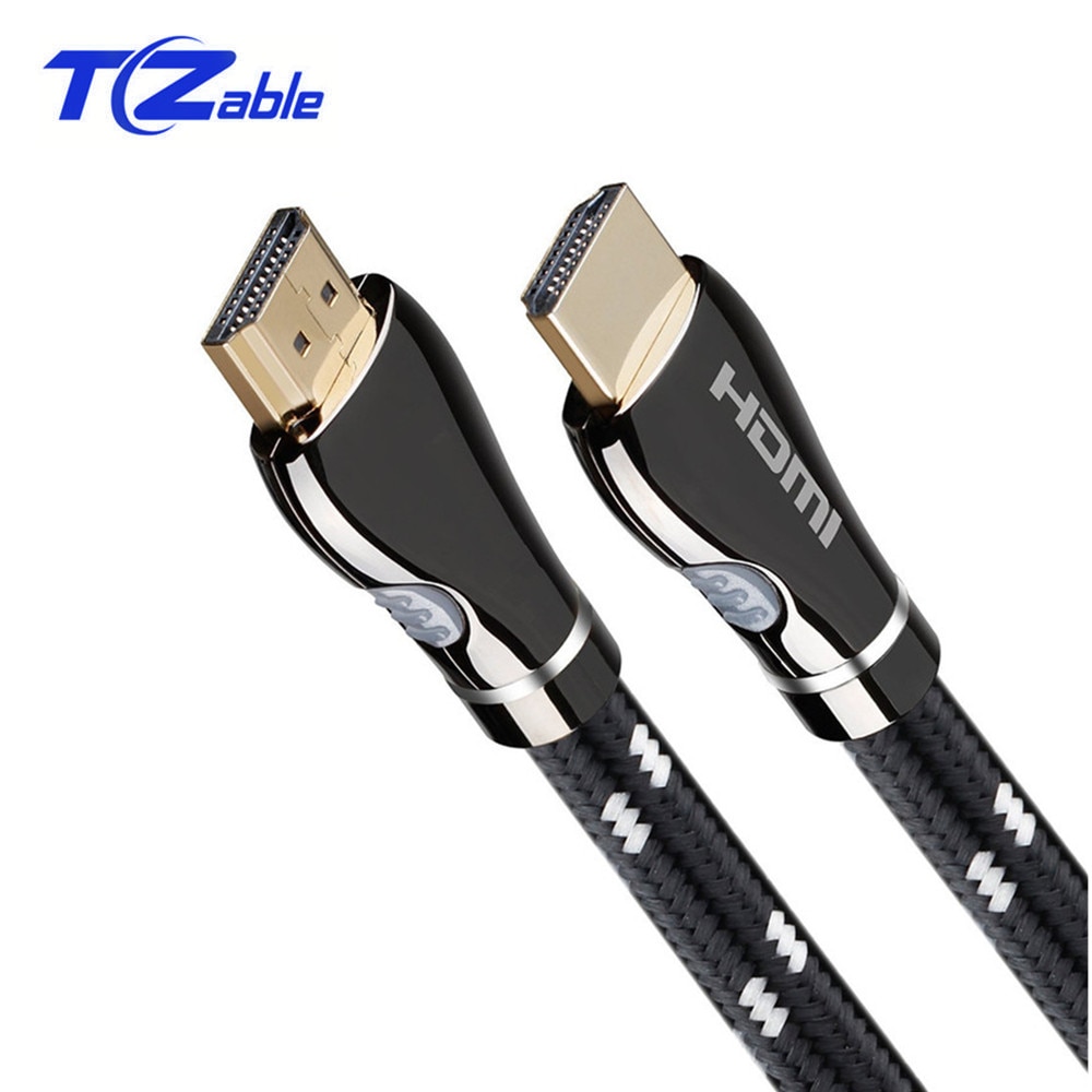 HDMI Cable 2.0 4K 3D HDMI Extension Cables With Audio Video Synchronization 1m 1.5m 2m 3m 5m 8m 10m 15m Gold Plated With Braid