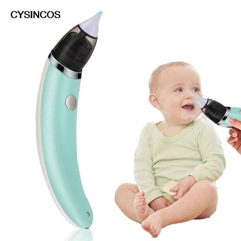 CYSINCOS Sicher Elektrische Kleinkind Neugeborene Babys Hygienische Schnell Rotz Saugnapf Saug-Nase Reiniger Kleinkinder Nasensauger