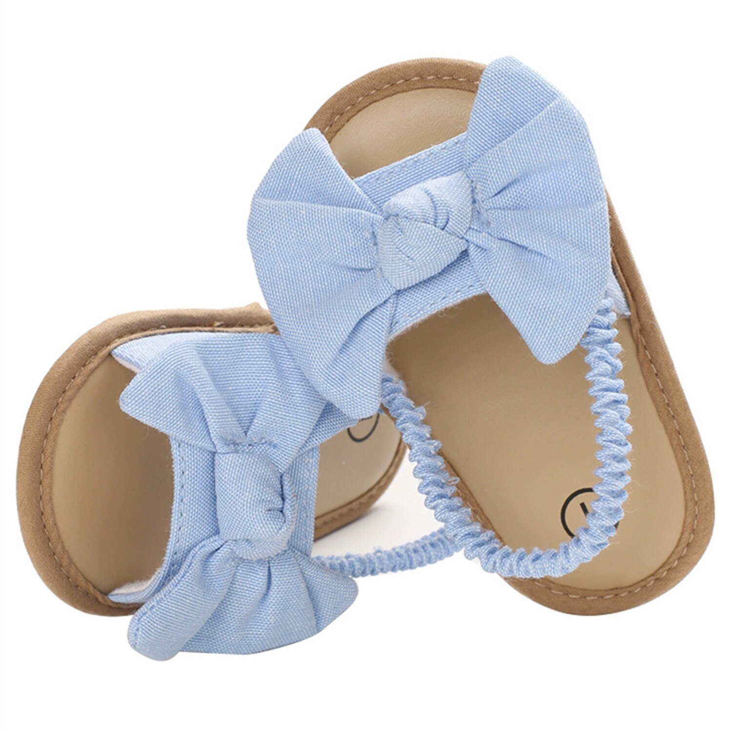 2020 di nuovo Modo Del Bambino Della Ragazza Arco Scarpe Per Bambini Solido Sandali Casual Piatto Sandali di Gomma Scarpe Primipassi Coperta di Gioco