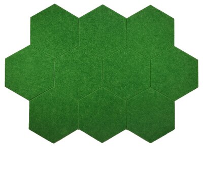 10 stk filt hexagon bokstav oppslagstavle fotodisplay gjør-det-selv-kunst hjemmekontorplanlegger planleggingstavle veggdekorasjon memoholder: Grønn