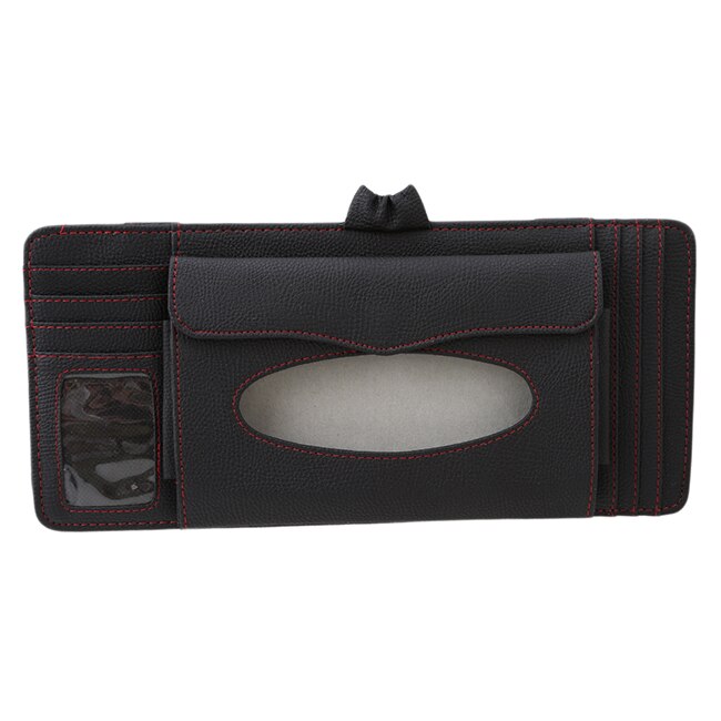 Auto Organizer Cd Zak Auto Opslag Zonneklep Tissue Box Truck Dvd Disk Card Case Organizer Bag Papieren Servet Houder: black