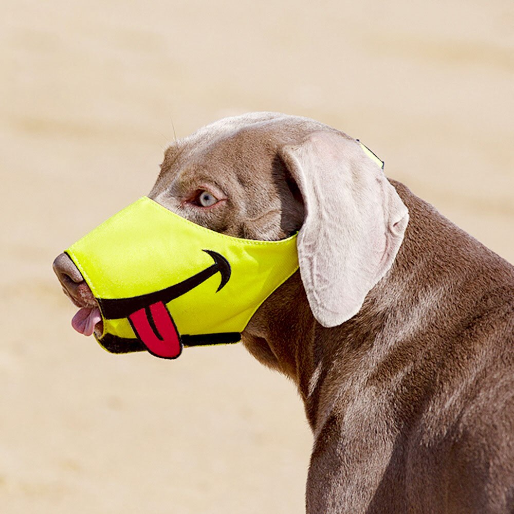 Lustige Maulkorb für Hunde Lange Schnauze Welpen Maulkorb für Hunde Nylon Atmungsaktiv Mund Abdeckung Verhindern Beißen Kauen Bellen Alle-größe Hund