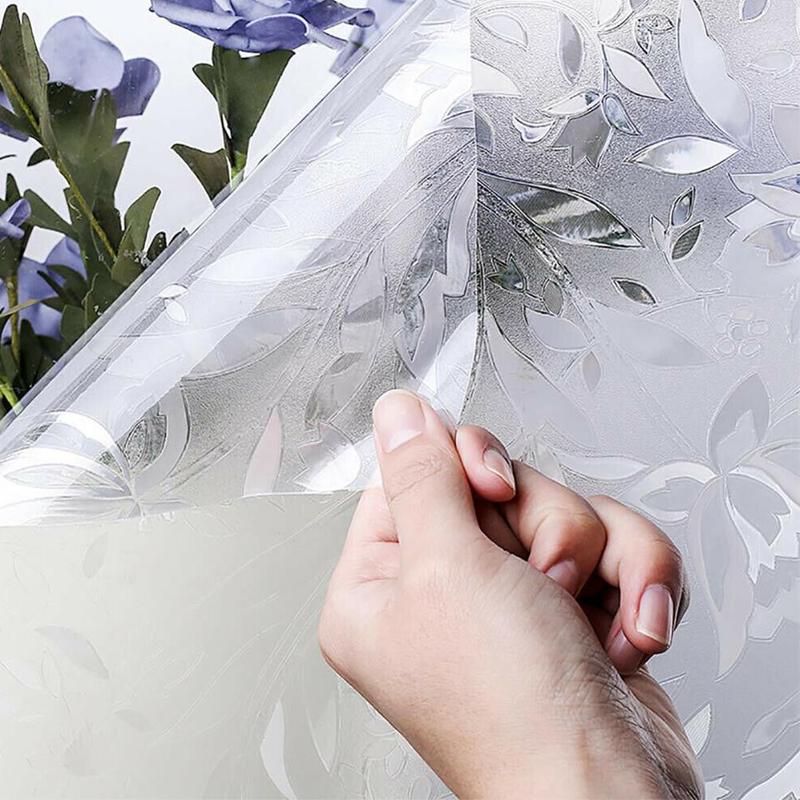 Zelfklevende Privacy Window Film Plakken Glad Glazen Deuren Oppervlakken Douche Membraan Tool Plakken Lijmloze Glas Sticker