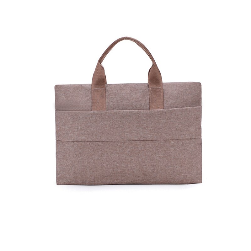 Laptop sleeve väska bärbar dator surfplatta väska handväskor portfölj bärbar vattentät/stötsäker: Beige