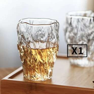 Japanse Onregelmatige Plooien Drinkglas Whisky Tumbler Whisky Glazen Boomstronk Bark Minderheid Creatieve Wijn Cup Theekopje: 1 Piece