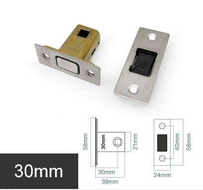 Magnetic mute magnetic lock Silent lock body Bathroom door magnetic lock core Eccentric lock Margin 22mm 25mm 30mm 35mm 40mm 50: Silver