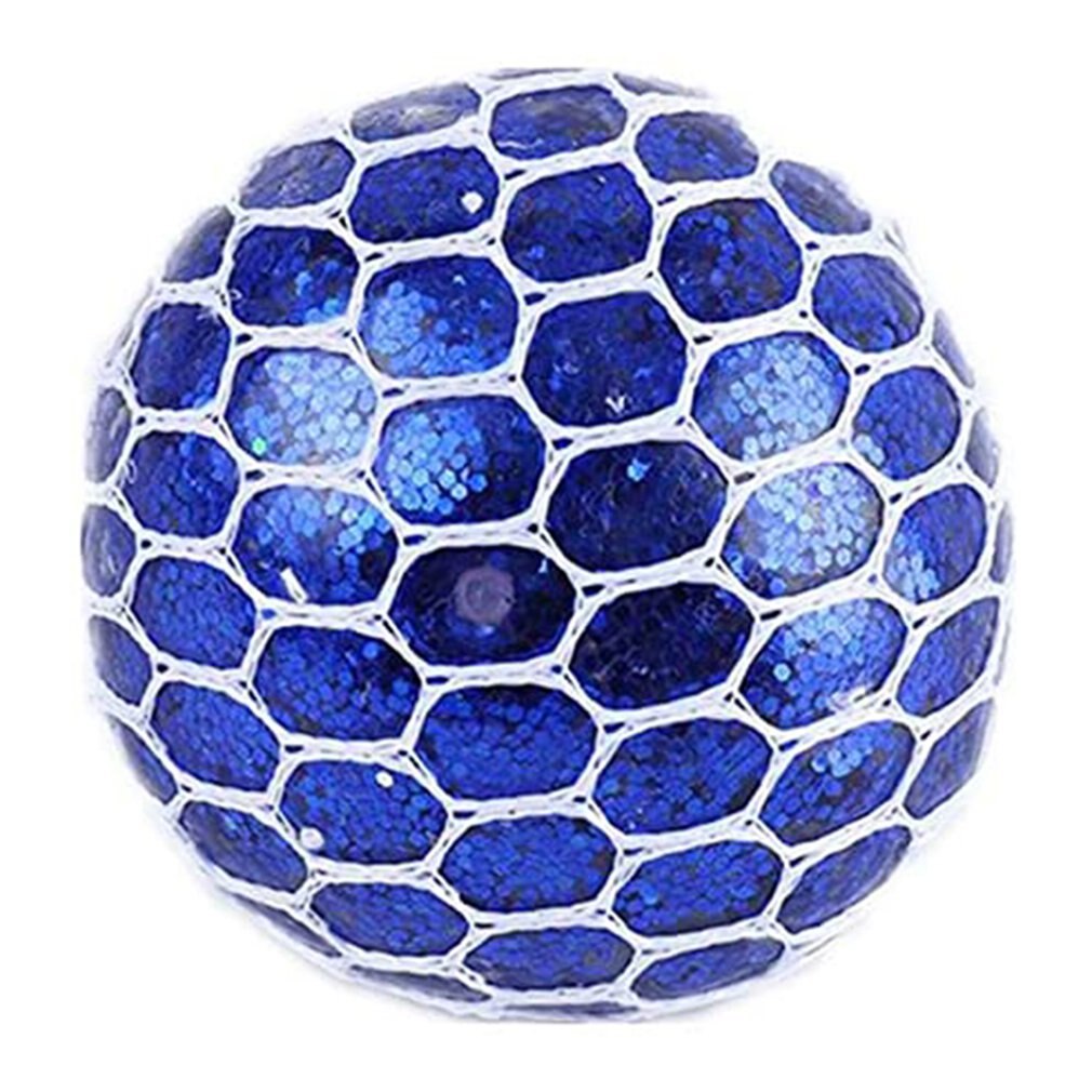 Vent Hand-Geperst Squeeze Speelgoed Gekleurde Kralen Druif Ballen Tricky Decompressie Speelgoed Grappig Creatieve Water Polo: Blauw