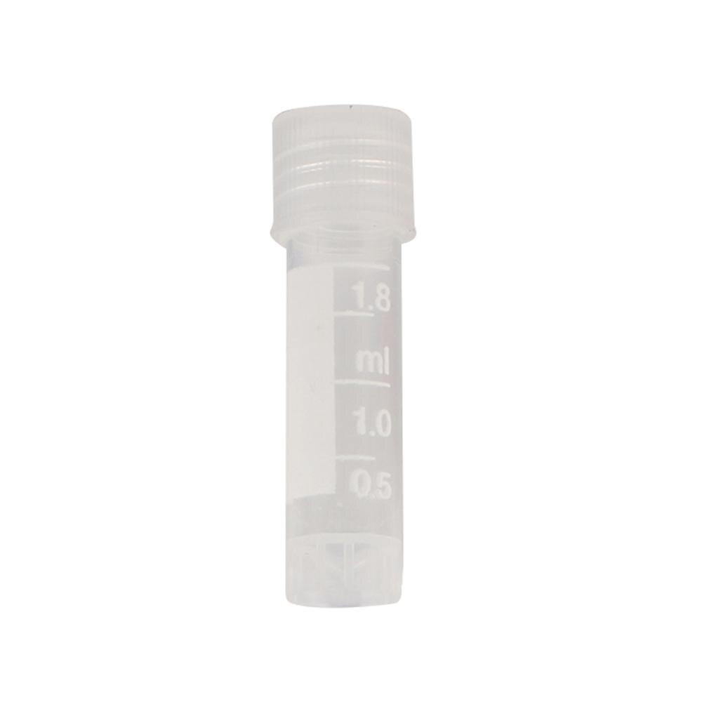 1.8 Ml Standable Bevriezing Buis Plastic Cryotube Laboratorium Analyze Volume Flesjes Transparant Met Schaal Lab Levert 50 Stuks
