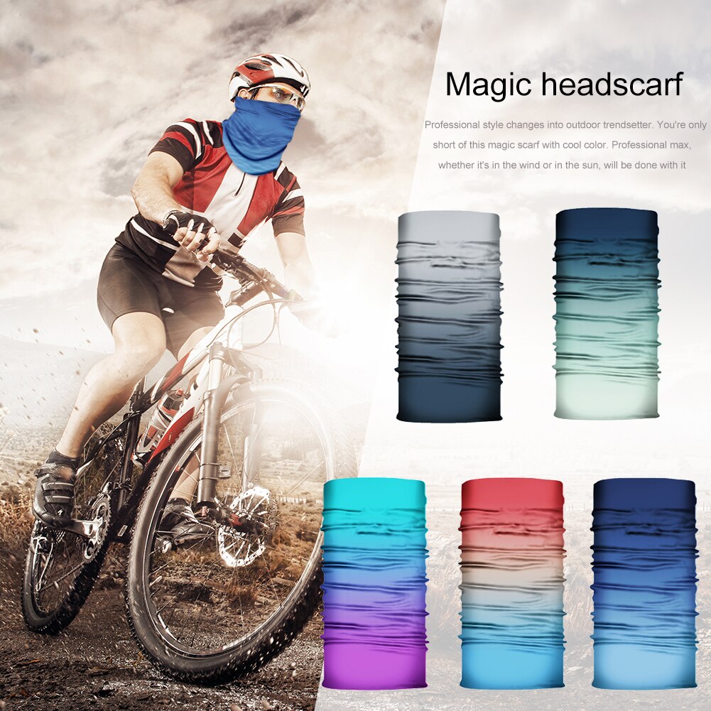 Extérieur Dégradé Cyclisme Moto Bandana Cache Cou Multifonctionnel Coupe-Vent Balaclava Masque Écharpe pour Hommes Femmes