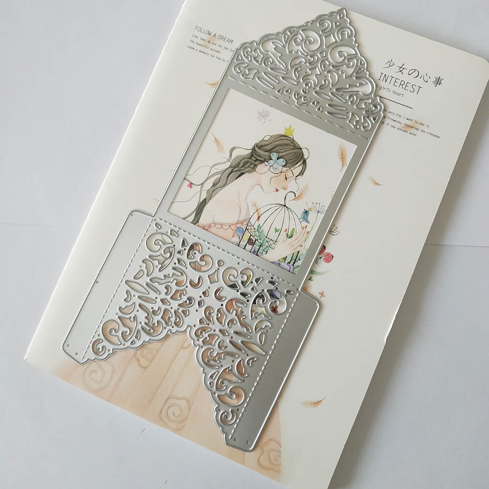 Cięcie i tłoczenie mini koperty metalowe wykrojniki prezent koperta umierać papier robić scrapbookingu rękodzieło ramka albumu tworzenie kartek dostaw: Default Title