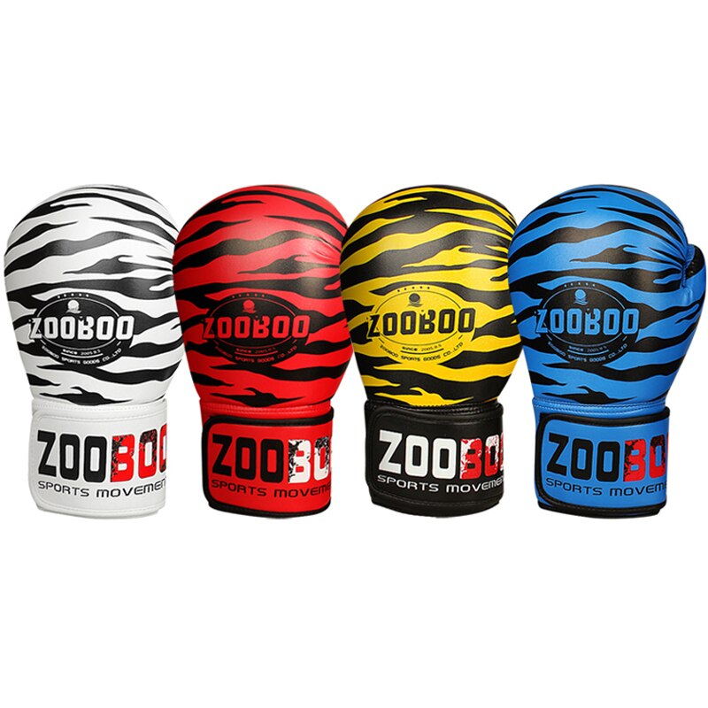 Suitable for fighting boxing matches ZOOBOO MUAY THAI PU LEATHER BOXING GLOVES FOR MEN WOMEN TRAINING IN MMA GRANT BOX