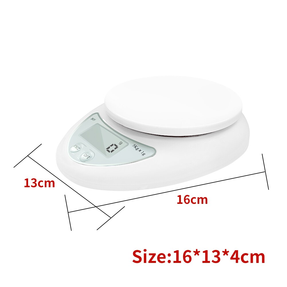 Meijuner-báscula Digital portátil para cocina, balanza electrónica LED, herramienta de medición de peso, utensilios de cocina para el hogar, 5kg/1g