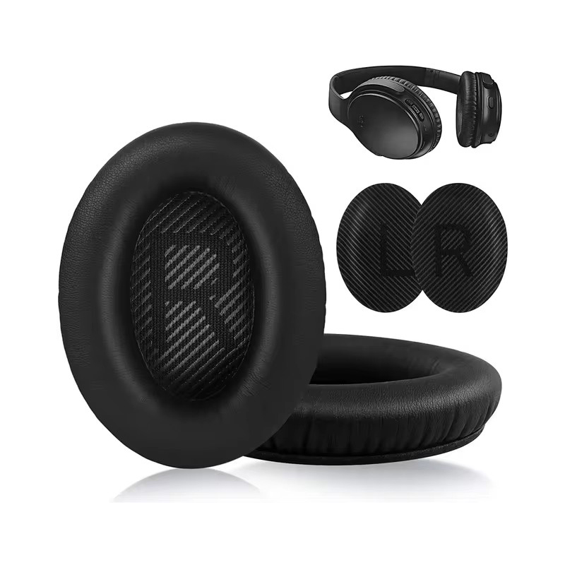 Ohrpolsterstoff und Erinnerung-Schaum hält sterben Innenseite des Kopfhörer reinigen und filtert Verunreinigungen für Bose QC35 QC2 Qc25 Qc15 AE2