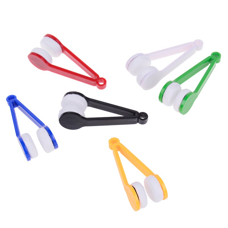 5PC/set Microfiber Clean Brush Glasses Cleaner Brush Mini Sun Glasses Eyeglass Microfiber Brush Cleaner Cleaning Spectacles Tool