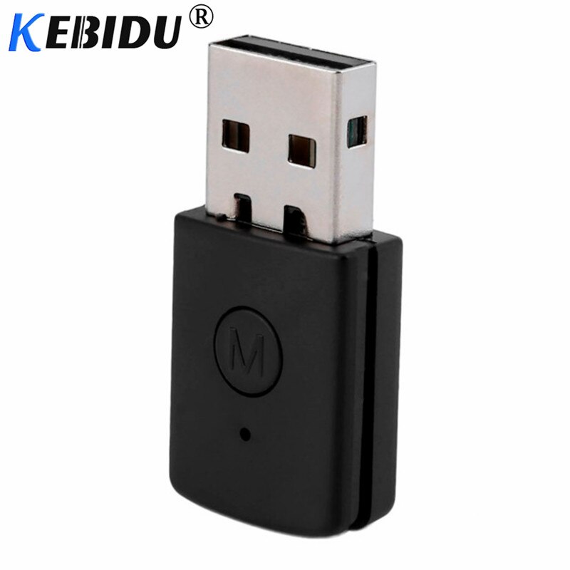 Kebidumei-Adaptador USB para auriculares PS4, Dongle con Bluetooth 3,5, 4,0mm, EDR, rendimiento estable