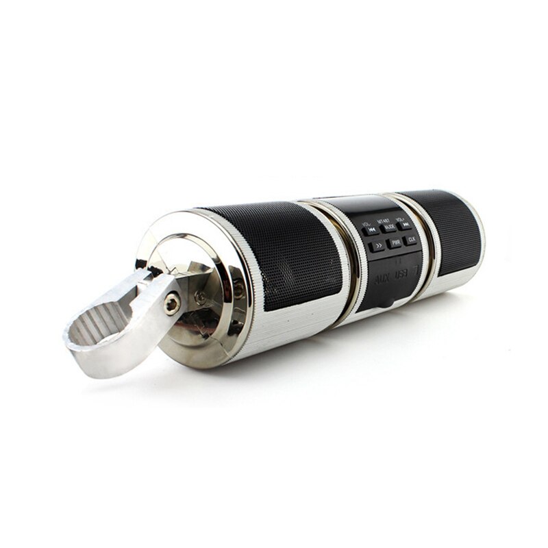 Motorcycle Bluetooth MP3 Audio Refitted Waterproof Bluetooth Speaker multi-function with Display Dual Speakers