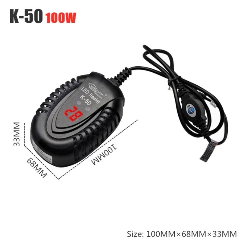 Aquarium Digital Temperature Controller Submersible Fish Tank Automatic Water Heater Tank Turtle Constant Temperature Heating: K-50 100W