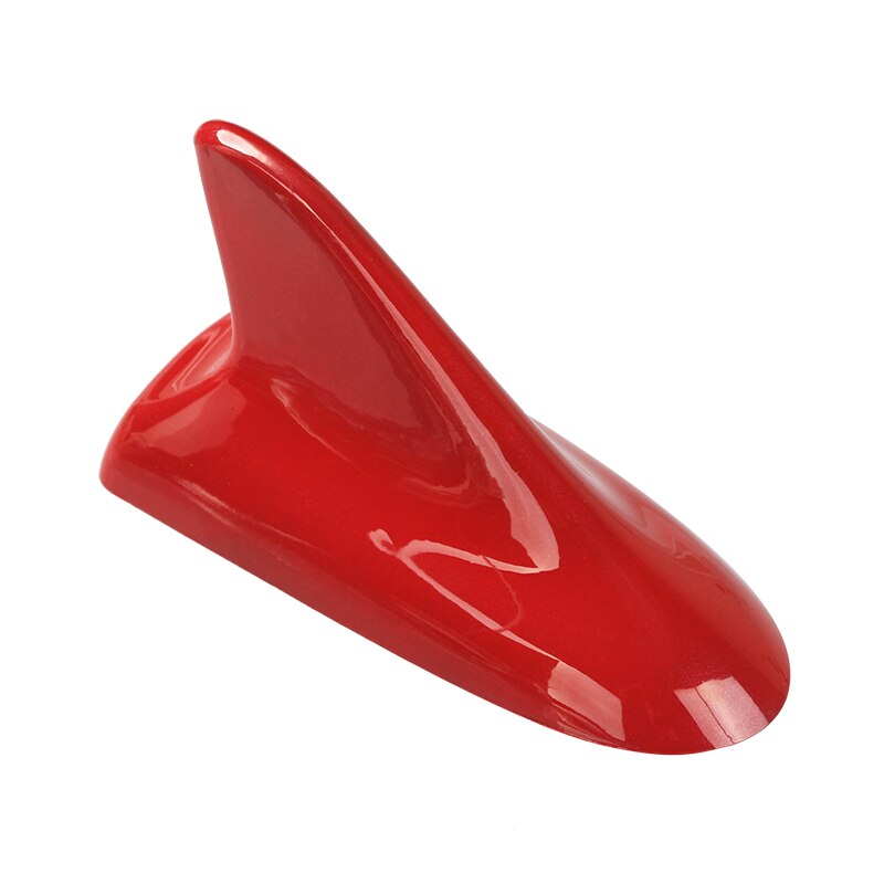 Waterproof Auto Car Shark Fin Universal Roof Antenna Decorate Aerial Stronger signal Suitable Antenna for most car models: Red