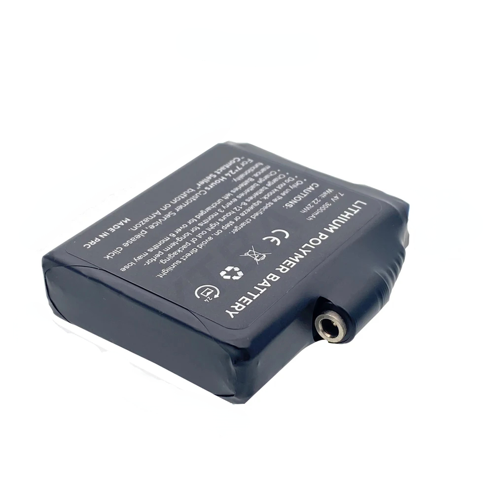 Gloves Battery 7.4V 3000mah Polymer Lithium Battery for Heating Vest, Socks, Winter Antifreeze Heating Battery