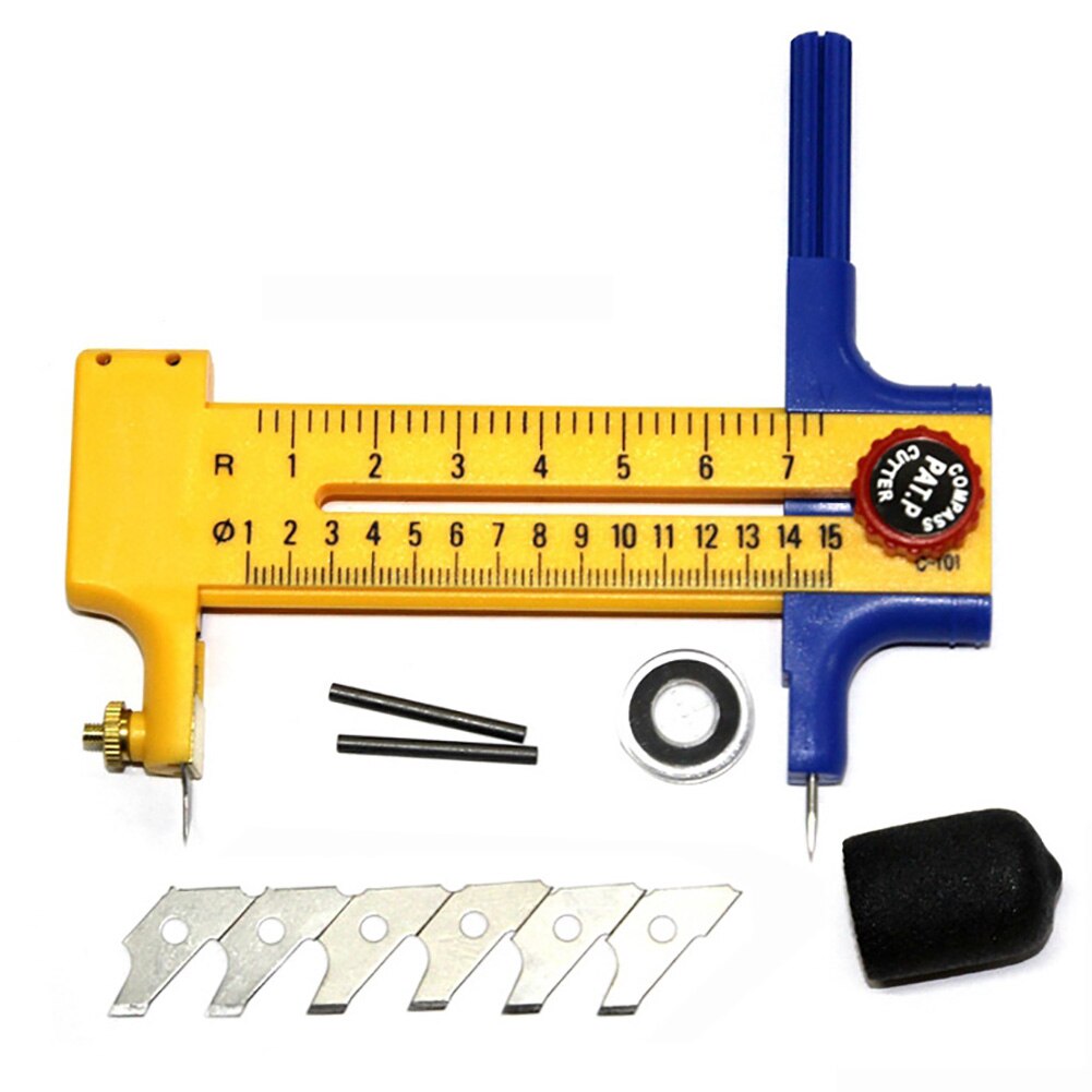 Circle Cutter C-101 Photo Paper Cutter Compass Circles DIY Tool Tangential Device 10-150mm diameter round cutter: Default Title