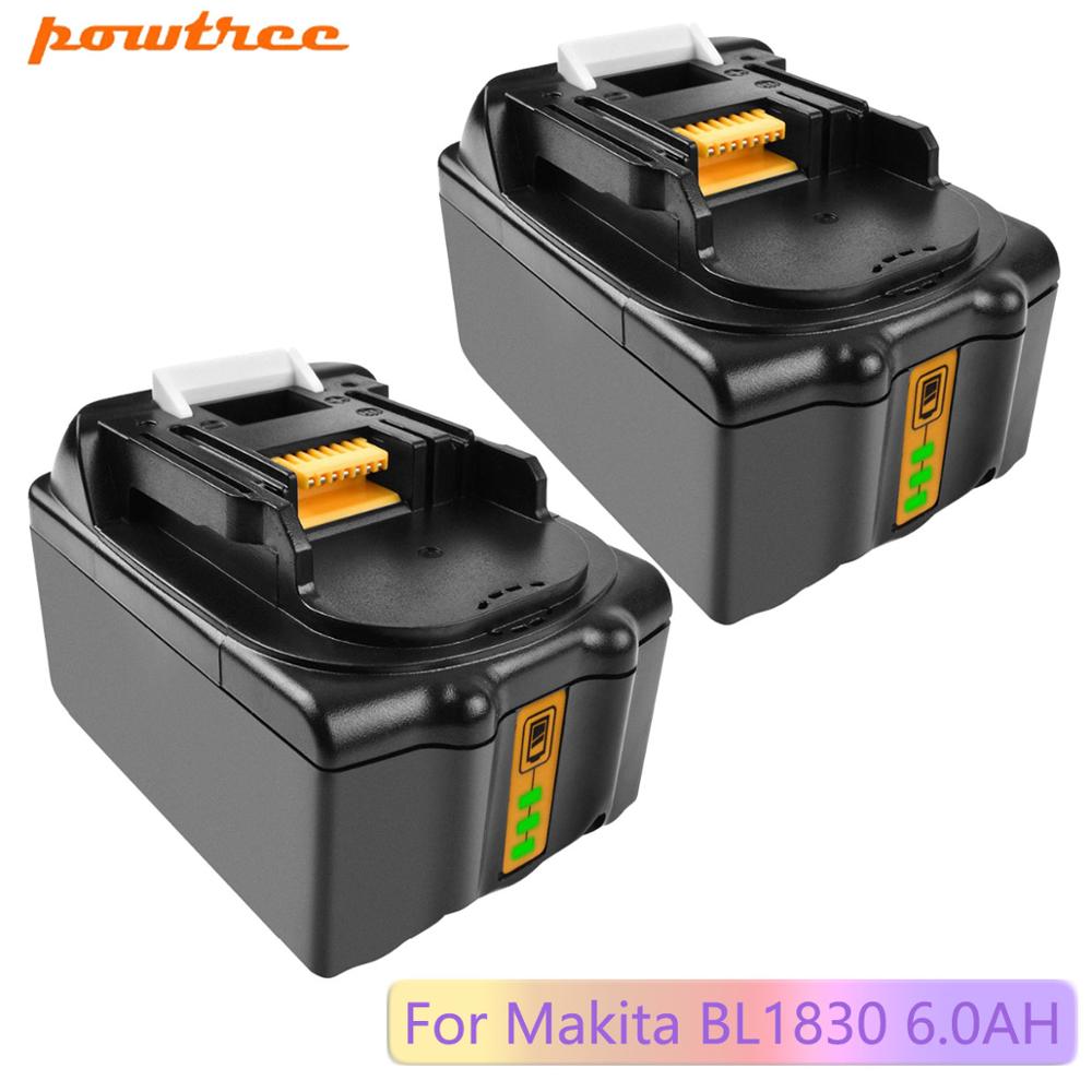 Powtree 18V 9000mAH Replacement For Makita BL1815 BL1820 BL1830 18V LXT Lithium-Ion Cordless Battery