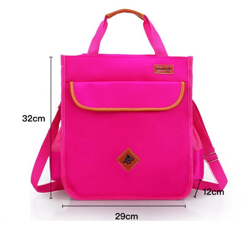 NEUE Wasserdichte Ablaufen Tasche Grundschüler Grade 3-5 Schul Tutorials Taschen kinder Reflektierende Sicher Messenger tasche: rose red