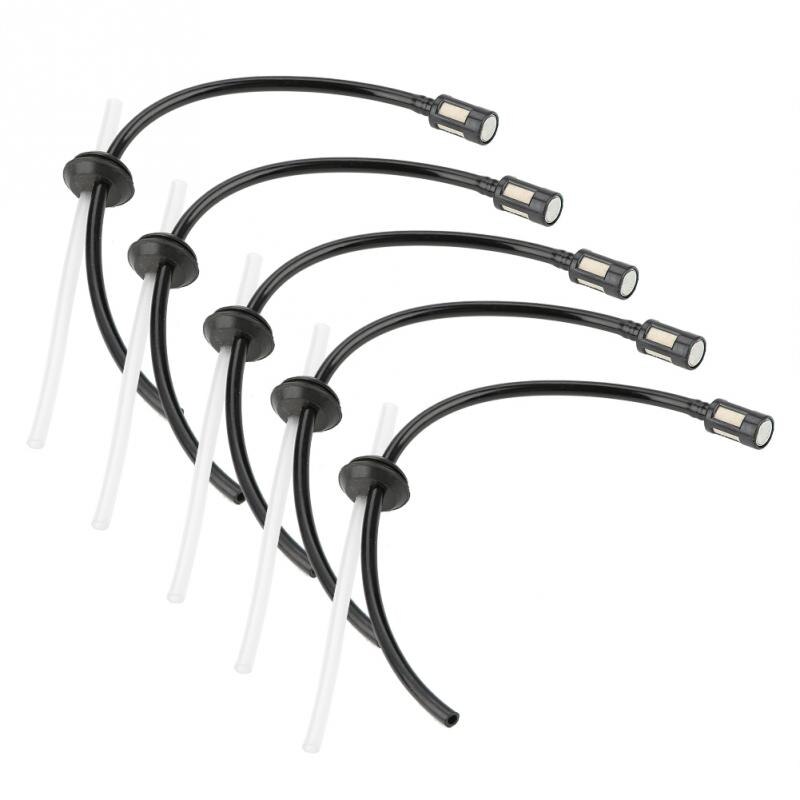 5Pcs Fuel Hose Assy With Fuel Filter Strimmer Brushcutter Replacement Parts Fuel Hose