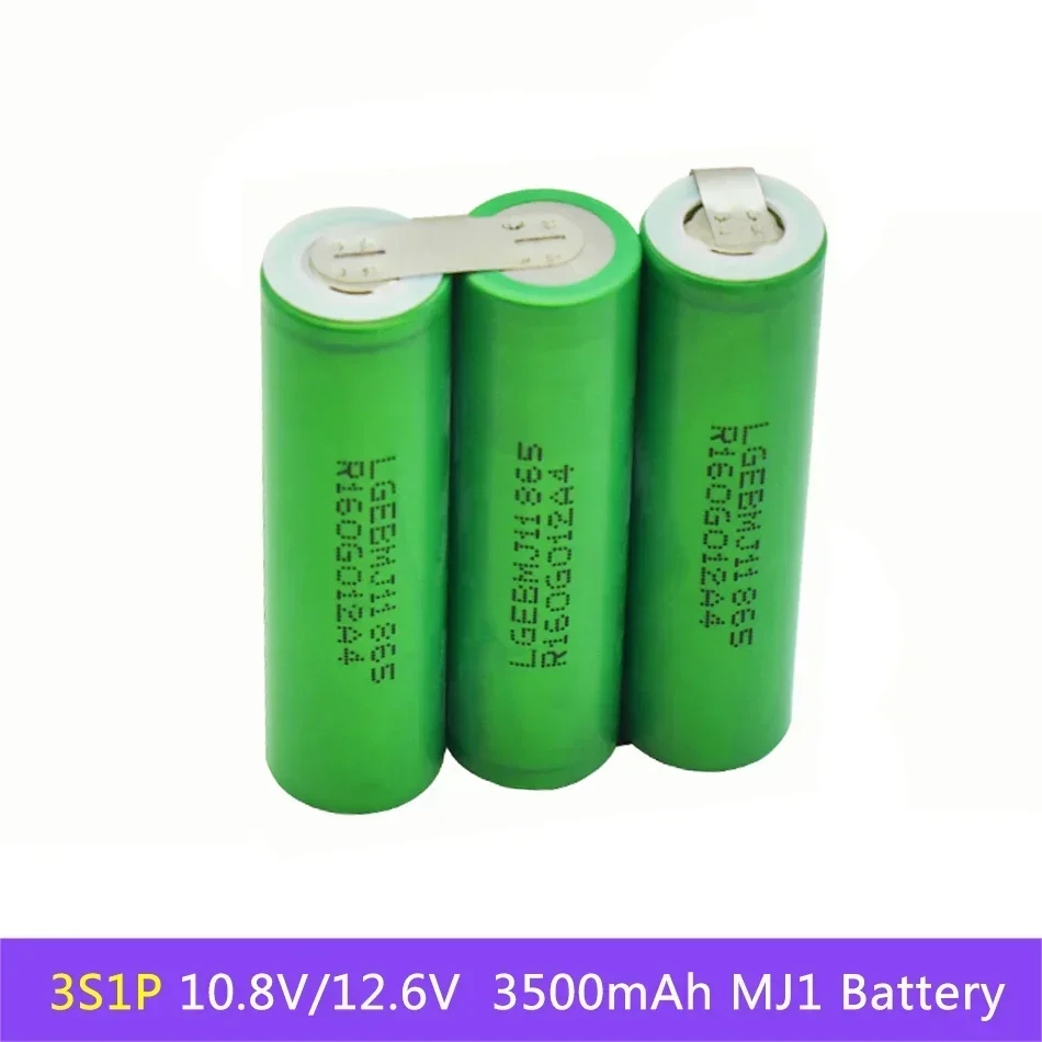 18650 MJ1 3000mAh 6000mAh 20 amps 3S 4S 5S 6S 8S 7.4V 12.6V 14.8V 18V 25.2V 29.6V For Screwdriver batteries weld battery pack: Blue