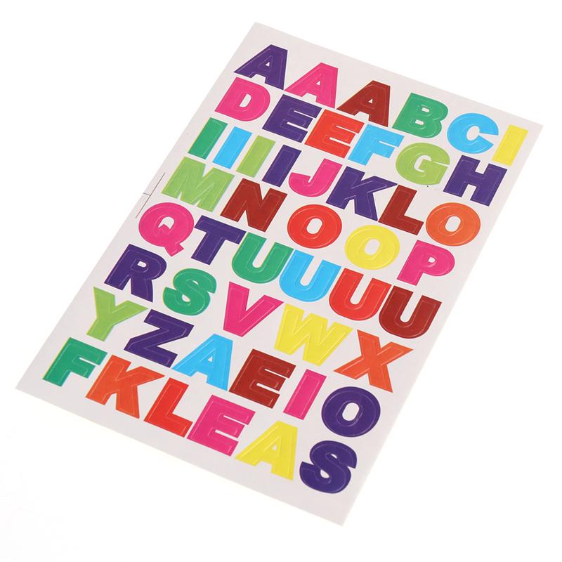 10 Sheet Colorful Letter Stickers Alphabet Stickers DIT Card stock Stickers A to Z