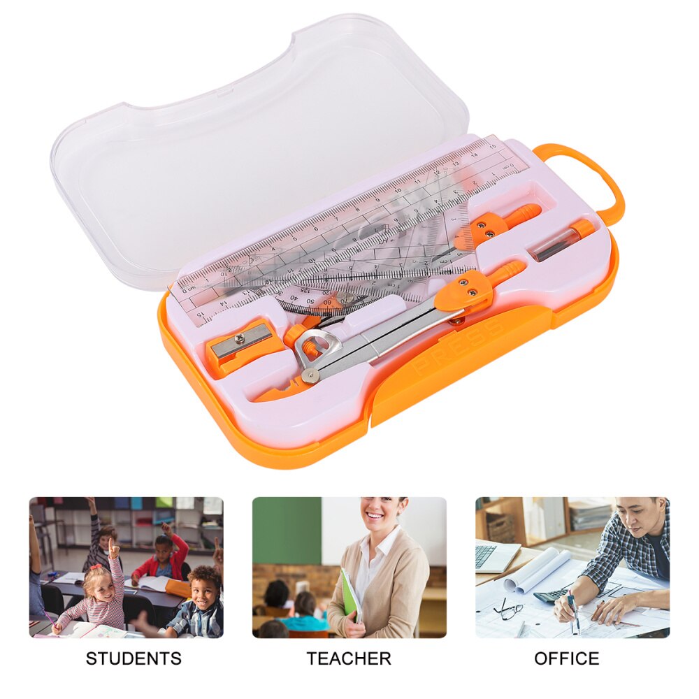 1 Sets Compasses Set Geometry Drawing Tool Kit Drawing Stationery for Students