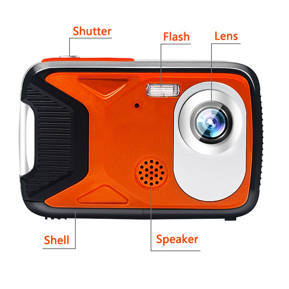 21MP 1080P Video Recorder Waterproof HD Underwater Camera 2.8inch LCD Screen With Card Digital Swimming Selfie DV Recording